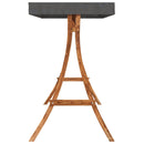 vidaXL tömör lucfenyő baldachinos hintapad tíkfa kivitelezéssel