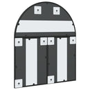 vidaXL fekete ívelt vas fali tükör 60x70 cm