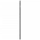 vidaXL fekete ívelt vas fali tükör 60x90 cm