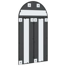 vidaXL fekete ívelt vas fali tükör 60 x 110 cm