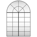 vidaXL fekete ívelt vas fali tükör 100x150 cm