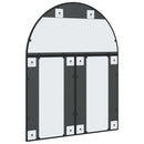 vidaXL fekete ívelt vas fali tükör 80x100 cm