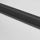 vidaXL fekete edzett üveg és alumínium vékony beltéri ajtó 76x201,5 cm