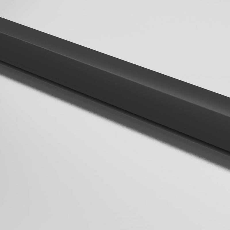 vidaXL fekete edzett üveg és alumínium vékony beltéri ajtó 76x201,5 cm