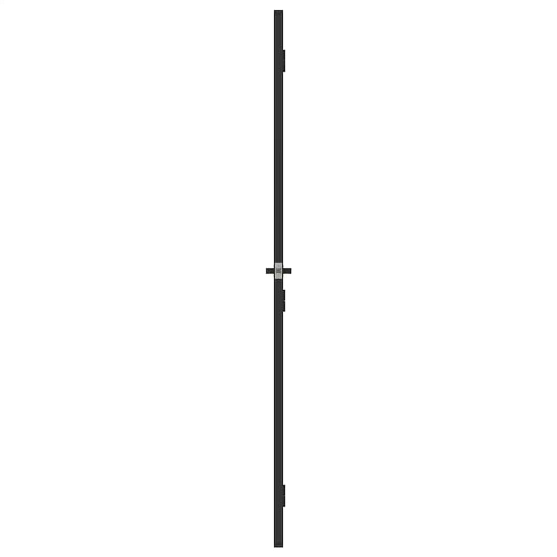 vidaXL fekete edzett üveg és alumínium vékony beltéri ajtó 83x201,5 cm