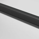 vidaXL fekete edzett üveg és alumínium vékony beltéri ajtó 83x201,5 cm