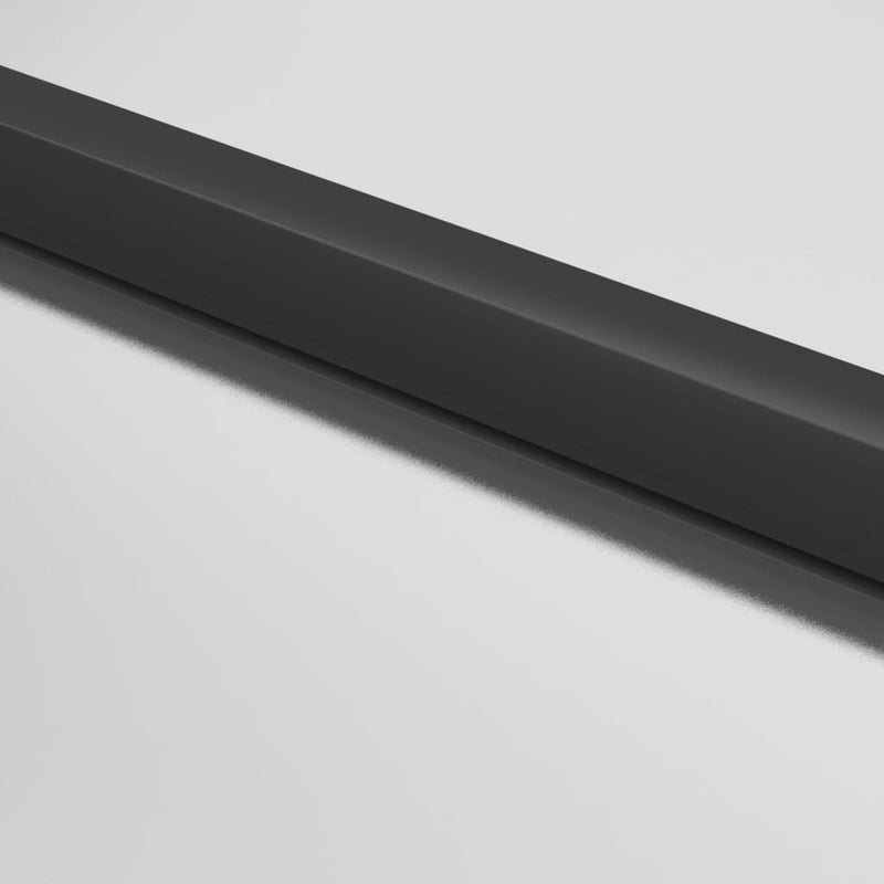 vidaXL fekete edzett üveg és alumínium vékony beltéri ajtó 93x201,5 cm