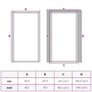 vidaXL fekete edzett üveg és alumínium beltéri ajtó 102,5x201,5 cm
