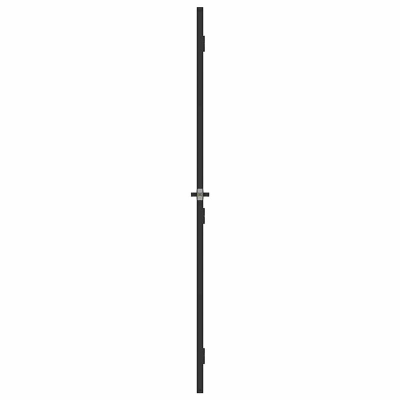 vidaXL fekete edzett üveg és alumínium beltéri ajtó 102,5x201,5 cm