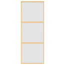 vidaXL aranyszínű ESG tejüveg és alumínium tolóajtó 76 x 205 cm