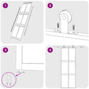 vidaXL aranyszínű átlátszó ESG üveg és alumínium tolóajtó 76 x 205 cm