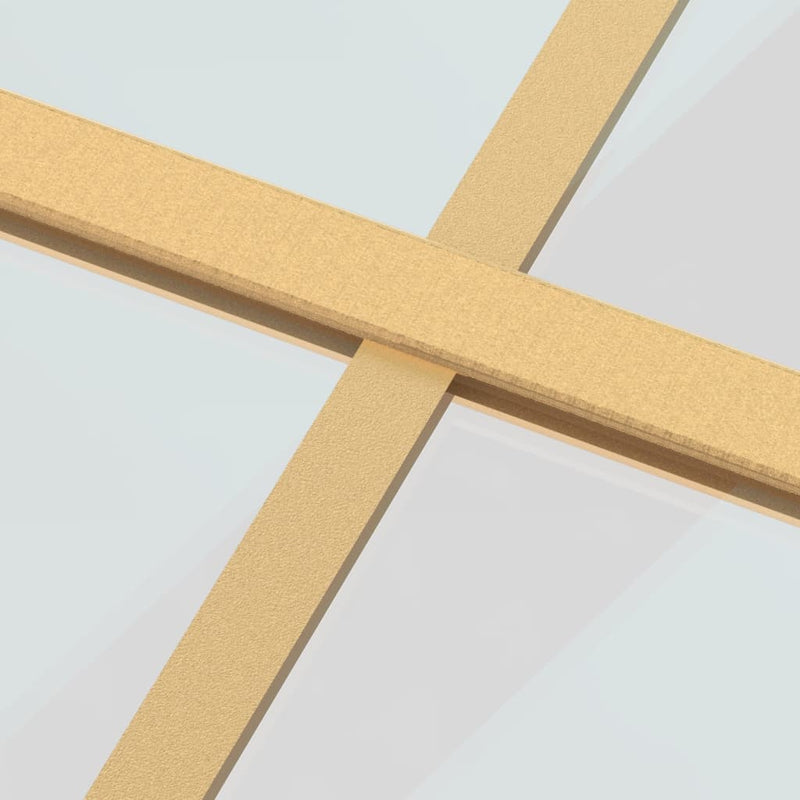 vidaXL aranyszínű átlátszó ESG üveg és alumínium tolóajtó 90 x 205 cm