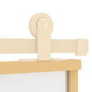 vidaXL aranyszínű ESG tejüveg és alumínium tolóajtó 76 x 205 cm