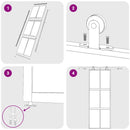 vidaXL aranyszínű ESG tejüveg és alumínium tolóajtó 76 x 205 cm