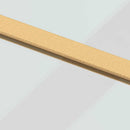vidaXL aranyszínű átlátszó ESG üveg és alumínium tolóajtó 76 x 205 cm