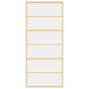 vidaXL aranyszínű átlátszó ESG üveg és alumínium tolóajtó 90 x 205 cm