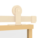 vidaXL aranyszínű átlátszó ESG üveg és alumínium tolóajtó 90 x 205 cm