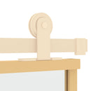 vidaXL aranyszínű átlátszó ESG üveg és alumínium tolóajtó 102,5x205 cm