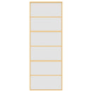 vidaXL aranyszínű ESG tejüveg és alumínium tolóajtó 76 x 205 cm