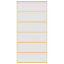 vidaXL aranyszínű ESG tejüveg és alumínium tolóajtó 102,5 x 205 cm