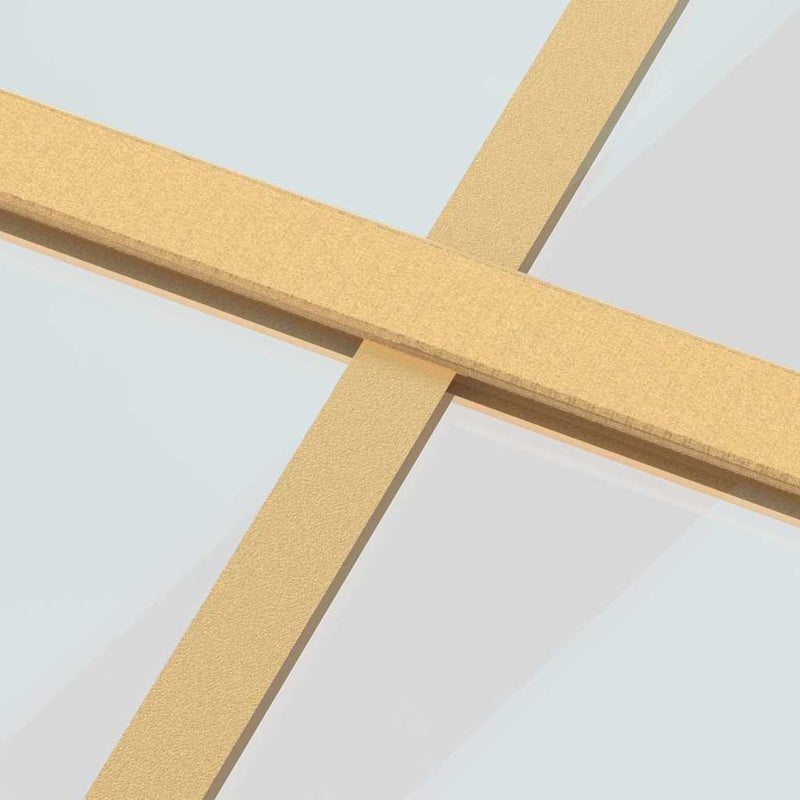 vidaXL aranyszínű átlátszó ESG üveg és alumínium tolóajtó 76 x 205 cm