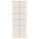 vidaXL aranyszínű ESG tejüveg és alumínium tolóajtó 76 x 205 cm