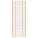 vidaXL aranyszínű átlátszó ESG üveg és alumínium tolóajtó 76 x 205 cm