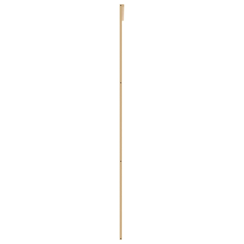 vidaXL aranyszínű átlátszó ESG üveg és alumínium tolóajtó 76 x 205 cm