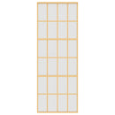 vidaXL aranyszínű ESG tejüveg és alumínium tolóajtó 76 x 205 cm