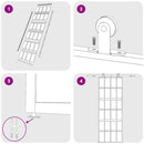 vidaXL aranyszínű ESG tejüveg és alumínium tolóajtó 76 x 205 cm