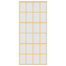 vidaXL aranyszínű ESG tejüveg és alumínium tolóajtó 90 x 205 cm