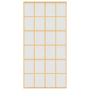 vidaXL aranyszínű ESG tejüveg és alumínium tolóajtó 102,5 x 205 cm