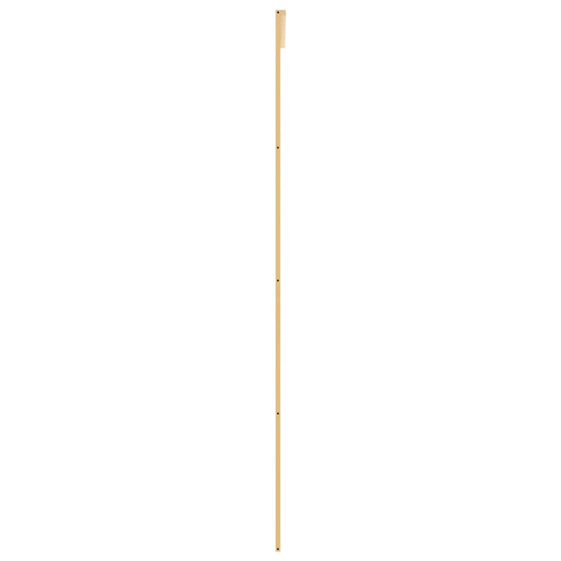 vidaXL aranyszínű átlátszó ESG üveg és alumínium tolóajtó 76 x 205 cm