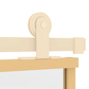 vidaXL aranyszínű átlátszó ESG üveg és alumínium tolóajtó 76 x 205 cm