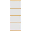 vidaXL aranyszínű ESG tejüveg és alumínium tolóajtó 76 x 205 cm