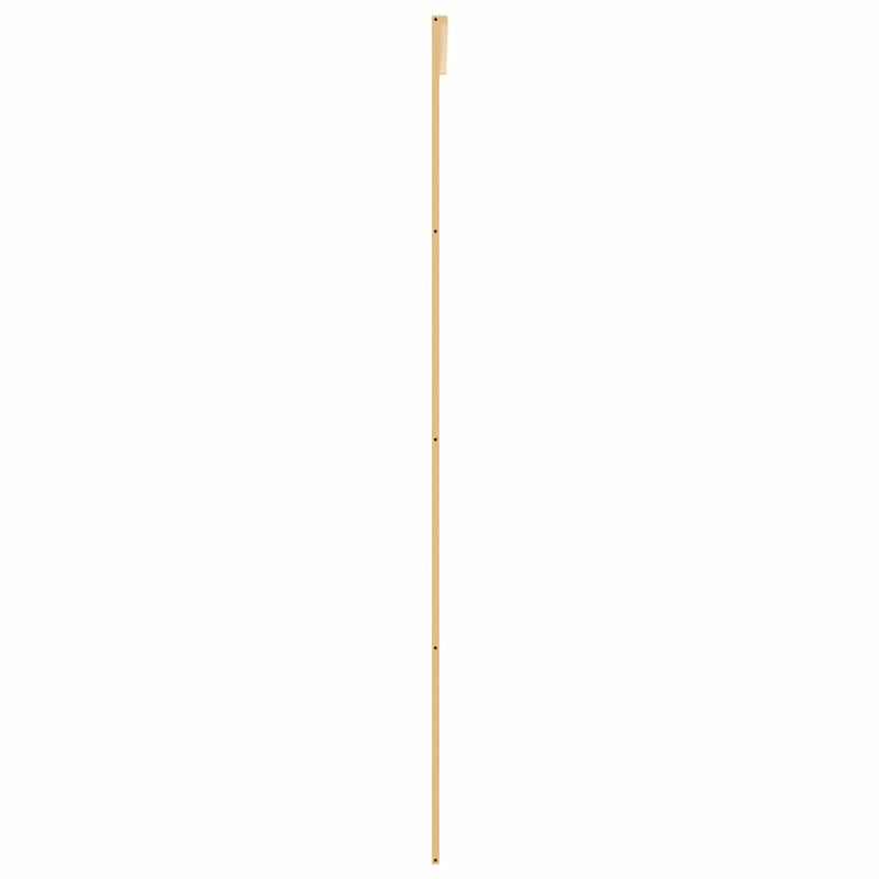 vidaXL aranyszínű átlátszó ESG üveg és alumínium tolóajtó 76 x 205 cm