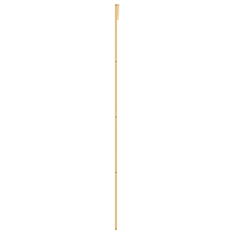 vidaXL aranyszínű átlátszó ESG üveg és alumínium tolóajtó 102,5x205 cm