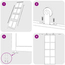 vidaXL aranyszínű ESG tejüveg és alumínium tolóajtó 76 x 205 cm