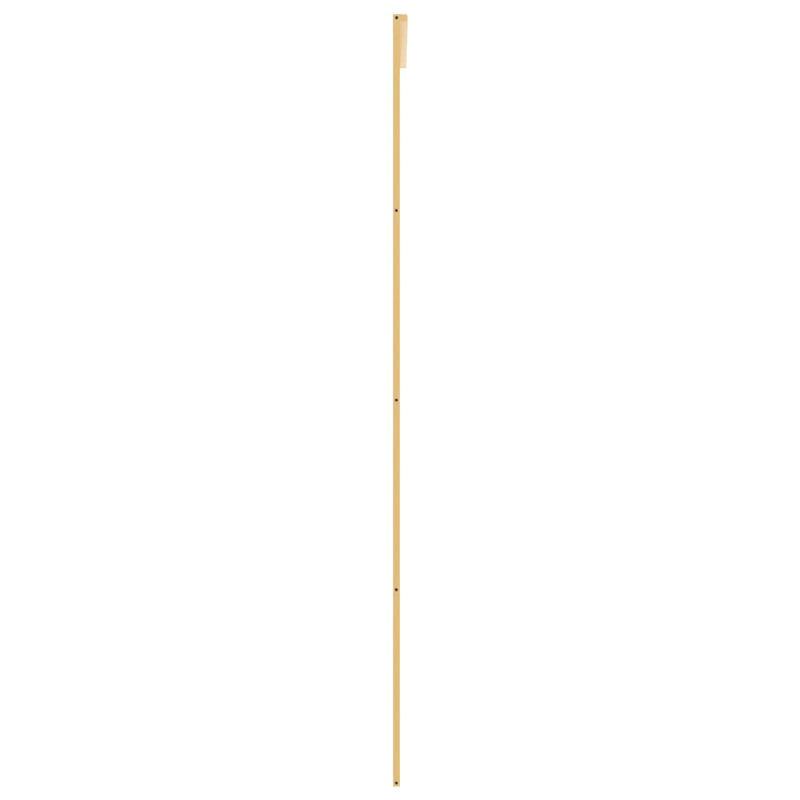 vidaXL aranyszínű átlátszó ESG üveg és alumínium tolóajtó 76 x 205 cm