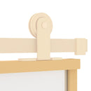 vidaXL aranyszínű ESG tejüveg és alumínium tolóajtó 102,5 x 205 cm