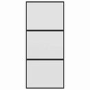 vidaXL fekete edzett üveg és alumínium tolóajtó 90 x 205 cm