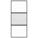 vidaXL fekete edzett üveg és alumínium tolóajtó 90 x 205 cm