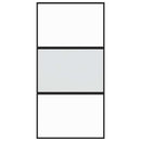 vidaXL fekete edzett üveg és alumínium tolóajtó 102,5 x 205 cm