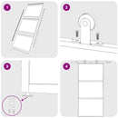 vidaXL fekete edzett üveg és alumínium tolóajtó 102,5 x 205 cm