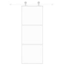 vidaXL fehér edzett üveg és alumínium tolóajtó 76 x 205 cm