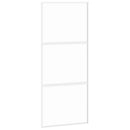 vidaXL fehér edzett üveg és alumínium tolóajtó 90 x 205 cm