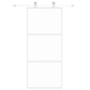 vidaXL fehér edzett üveg és alumínium tolóajtó 90 x 205 cm