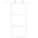 vidaXL fehér edzett üveg és alumínium tolóajtó 90 x 205 cm
