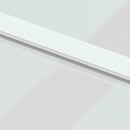 vidaXL fehér edzett üveg és alumínium tolóajtó 90 x 205 cm