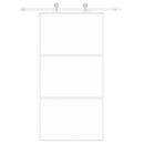 vidaXL fehér edzett üveg és alumínium tolóajtó 102,5 x 205 cm